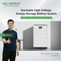 GSL ENERGY 20KWh Hochspannungsbatterie Werkspreisige 20kW HV-Batterie Gestapelte LiFePO4 Split-Solarenergiespeicherbatterie