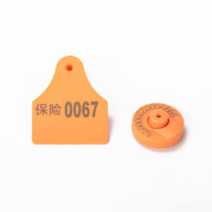 Etiqueta de oreja RFID para animales de nueva condición Crotales de plástico totalmente TPU certificada del principal proveedor de equipos agrícolas de China - Product Image 1