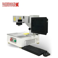 Mesin Penanda Laser Fiber Desktop 20W Baru 100x100mm 1064nm Berpendingin Udara Galvo Engraver untuk Logam Plastik Papan Nama Perhiasan DXF