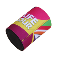 Porte-bouteilles et porte-canettes isothermes en néoprène de 5 mm avec impression couleur intégrale et base en caoutchouc