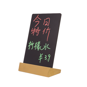 Mini tableau d'affichage portable créatif effaçable, mini tableau noir en bois, panneau d'affichage - Product Image 6