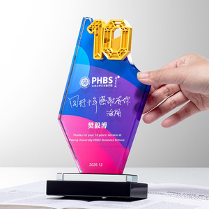 Crystal <b>Trophy</b> Laser <b>Engraved</b> 23x12x4.5cm Durable Corporate Award Conference Souvenir - Product Image 4