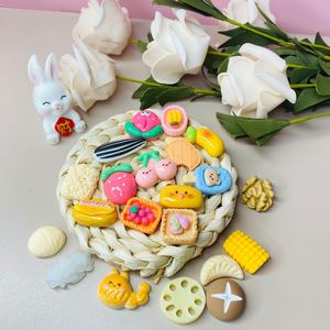 Juego de juguetes de comida en miniatura de resina para juego de simulación, accesorios de cocina, decoraciones artesanales de plástico 3D, para edades de 5 a 7 años - Product Image 3