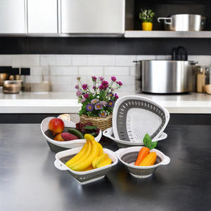 ตะกร้าซิลิโคนอเนกประสงค์สำหรับใส่ของแบบพับเก็บได้ปรับได้, ตะกร้าพลาสติกใส่ของในห้องครัว - Product Image 5