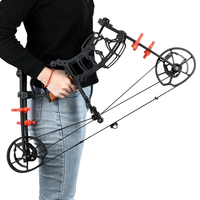 Kit d'arc à poulies réglable 30-70 lbs pour adultes et débutants, durable, pour tir à la balle d'acier, gaucher ou droitier, chasse et tir sportif