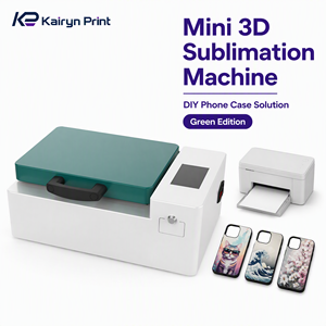 Imprimante numérique mini 3D, presse à chaud par sublimation sous vide, 1200W, 130 ℃   Kit de personnalisation de coques de téléphone pour les magasins de détail - Product Image 1