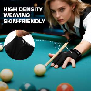 Gants de <span class=keywords><strong>billard</strong></span> Banly pour main gauche, 3 doigts, gants de snooker, gants de <span class=keywords><strong>billard</strong></span> sportifs compacts à enfiler - Product Image 4