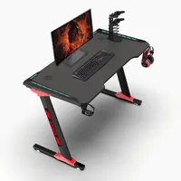 مصنع تصميم على شكل المنقولة طاولة للدراسة الدائمة الكهربائية ارتفاع قابل للتعديل الساق الألعاب حاسب آلي يوضع على الطاولة مكتب