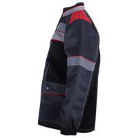 Veste de travail en toile pour homme personnalisable, design assorti de couleur, manches amovibles, caractéristiques de sécurité, utilisation multifonctionnelle, certifiée EN