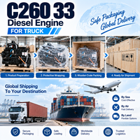 Moteur diesel turbocompressé Cums C260 33 260HP à lubrification forcée pour camion à benne basculante, transport de matériaux de construction