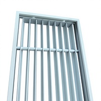 Diffuseur linéaire réglable à fentes, grille de ventilation moderne pour extérieur, grille décorative en alliage d'aluminium pour système CVC