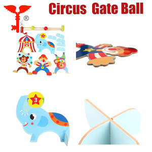 Populaire Nouvelle Arrivée En Plein Air En Bois Jouet Jungle jeu de Croquet Animaux Personnages - Product Image 3