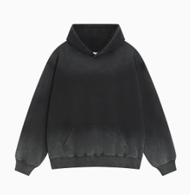 Felpa con Cappuccio da <span class=keywords><strong>Uomo</strong></span> in Cotone Lavato Sfumato 430gsm, <span class=keywords><strong>Abbigliamento</strong></span> Maschile di <span class=keywords><strong>Tendenza</strong></span> Streetwear - Product Image 6