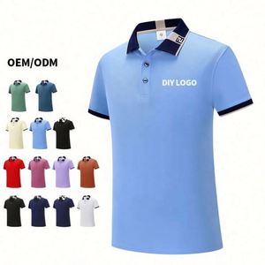 Sense of New Technology Popular Men's Polo <b>Shirts</b> Summer Ice Silk Fabric T <b>Shirts</b> Anti-Pilling With Custom Logo - Product Image 2