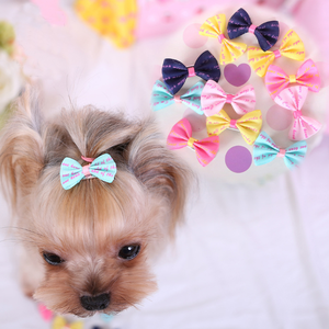 Coloré Chien Pinces À Cheveux Mignon Animal De Compagnie Coiffe En Stock Chien Épingle À Cheveux - Product Image 5