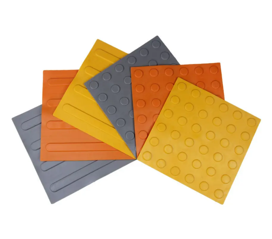 300x300mm Yellow Grey Full Body ceramic Non Slip Rustic Porcelain Tiles Blind Tac Tiles For Outdoor Floor blinding tactile