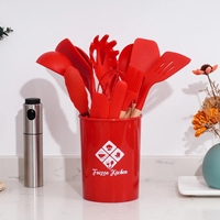 Ensemble d'ustensiles de cuisine en silicone QZQ, 28 pièces, antiadhésif, pour la cuisson, outils de cuisine en silicone, ustensiles de cuisine en acier inoxydable