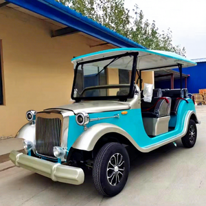 รถเที่ยวชมเมืองไฟฟ้าสไตล์วินเทจโบราณจากจีน แบตเตอรี่ตะกั่วกรด สีสั่งทำได้ 4-17 ที่นั่ง ความเร็วสูงสุด 60 กม./ชม. ขาย - Product Image 1