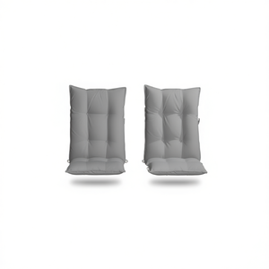 Juego de 2 cojines para silla con respaldo alto, color gris, tela Oxford, cojines duraderos para exteriores - Product Image 1