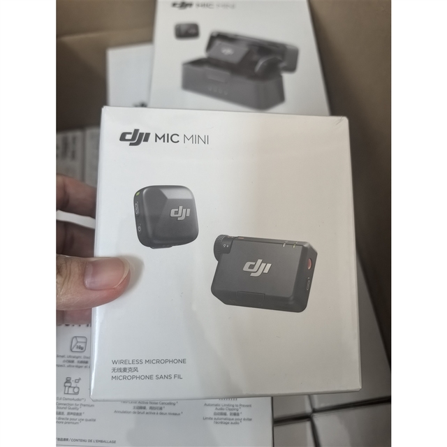 Original DJ I Mic Mini 1 TX + 1 RX Wireless Lavalier Microphone with Charging Case for Interview Livestream Podcast