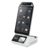 Terminal POS Todo en Uno para Pagos Faciales, Pantalla Táctil Capacitiva de 10.1 Pulgadas, Caja Registradora Android con Impresora, Escáner NFC QR, Teclado RK3566
