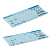 Étiquettes de bagages en papier couché personnalisées pour billets d'avion, impression par transfert thermique, cartes d'embarquement