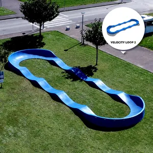 Plastic Modular Pump Track Velocity Loop 2 Is A Sequence Of Roll Overs And Berms For Bikes BMX Scooters And Skateboards