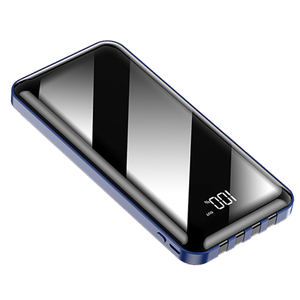 High Capacity 4 Wire Power Bank With Mirror Promotional Gift