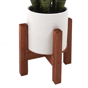 Usine personnalisée Simulation Oh Arts plante artificielle serpent plantes tige dans un pot en céramique avec pieds en <span class=keywords><strong>bois</strong></span> support pour la décoration de la maison - Product Image 6