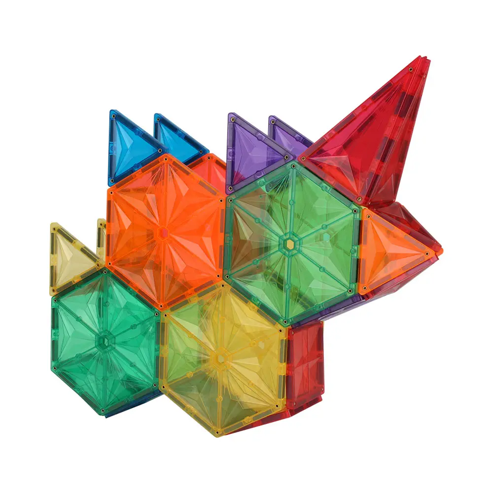 Piastrelle magnetiche a stella multicolore Mntl giocattoli blocchi regalo educativi 3d piastrelle magnetiche per bambini