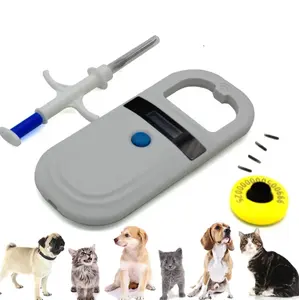 RFID Animal Product Set Microchip Identification Syringe Animal Ear Tag Pet Scanner Reader For Cattle Sheep Horses
