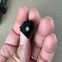 Nouveau, original, en stock : Boutons en bakélite noire Daka-Ware de 2,2 pouces de long, type « tête de poulet », pour tube de radioamateur
