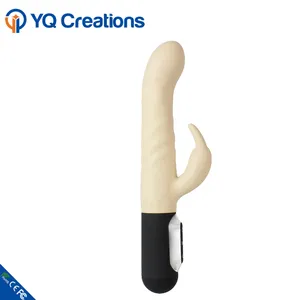Direto da fábrica 7 Modos de Vibração Penis Dildo Massagem Adult Sex Toy Vibrador Mulheres Coelho com Empurrando para Cima e Para Baixo