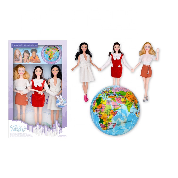 2021 High Quality 11.5" Dolls Toy Set Joint Movable Girl Toys Play House Factory Wholesale