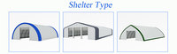 Abri de rangement extérieur robuste 20-30 m² avec structure en acier et bâche en PVC imperméable