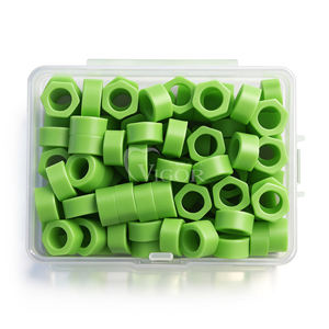 100 pièces d'anneaux d'identification en silicone pour instruments dentaires, code couleur, grandes et petites tailles, résistants aux hautes températures, pour la dentisterie - Product Image 6