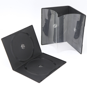 SUNSHING 7mm Slim Clear Color Single CD <b>Disc</b> Case 9mm Empty Black DVD Movie Cases PP <b>Plastic</b> Blu-Ray Boxes for 2 CD/DVD/BD - Product Image 3