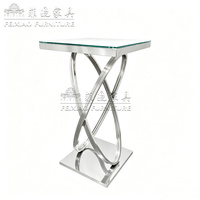 Table de banquet carrée à pieds en X courbés pour mariage, mobilier commercial, table de bar, location événementielle, table à gâteaux, tabouret de bar à cocktails, mobilier de maison