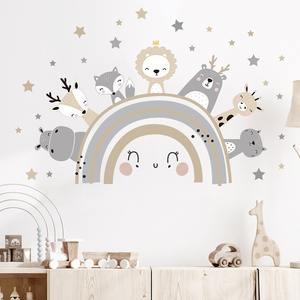Cartoon Lion Rabbit <b>Wall</b> <b>Sticker</b> UV Printed Growth Chart Kids' <b>Nursery</b> Room Home Decoration Waterproof <b>Wall</b> Art PVC - Product Image 6