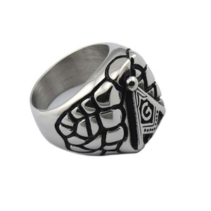 Joyería <span class=keywords><strong>de</strong></span> acero inoxidable-<span class=keywords><strong>mason</strong></span> <span class=keywords><strong>maestro</strong></span> masónica negro anillos - Product Image 5