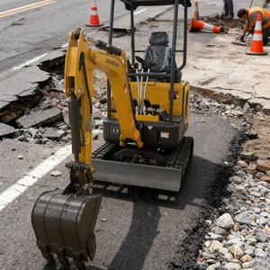 Mini-excavatrice sur chenilles de qualité export CHUANGLIAN, moteur LAIDONG380, puissance 17W, garantie 1 an, capacité de la benne de 0,03m³, multifonctionnelle - Product Image 5