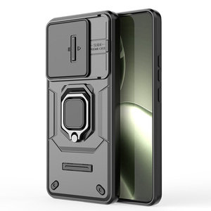 Custodia per telefono resistente antiurto personalizzata con staffa ad anello rotante e protezione per obiettivo per OPPO A3X A60 A79 Xiaomi 14T - Product Image 1