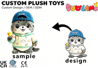 Peluche personnalisée en forme de phoque, jouet mignon et doux pour enfants, idéal pour cadeau ou exposition