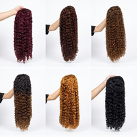 Promotion Letsfly 107$ Perruques brésiliennes Lace Front Water Wave 13x4, Densité 250%, Couleur Ombrée, 26 pouces, Perruque complète pour femmes