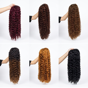 Promoción Letsfly: Peluca de Cabello Brasileño con Frente de Encaje 13x4, Ondas de Agua, 250% de Densidad, Color Ombre, 26 Pulgadas, Peluca Completa para Mujer, 107$ - Product Image 1