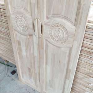 Portes de placard en bois massif, brun jaunâtre clair, écologiques, portes de placard de chambre à coucher, personnalisation pour toute la maison - Product Image 4
