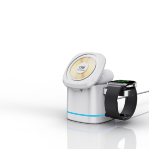 Support de chargeur sans fil magnétique pliable 3 en 1 10W PD <span class=keywords><strong>Charge</strong></span> <span class=keywords><strong>rapide</strong></span> 5V/1A pour iPhone 15 14 13 pour <span class=keywords><strong>Apple</strong></span> <span class=keywords><strong>Watch</strong></span> 8 <span class=keywords><strong>7</strong></span> 6 pour Airpods - Product Image 1