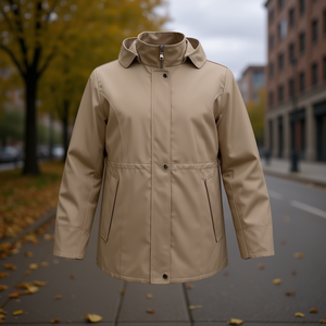 HDJ Plus Size <b>Windbreaker</b> FD-19 <b>Women</b> Plus Size Coat <b>Jacket</b> - Product Image 2
