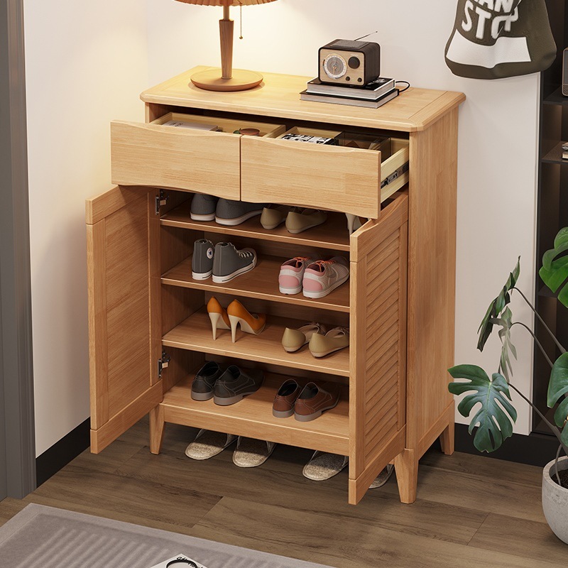 Two doors, two drawers [natural wood color]