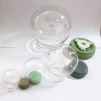 Mini globe en verre transparent vide à faire soi-même, D35mm D45mm D55mm, globe en verre en forme de dôme